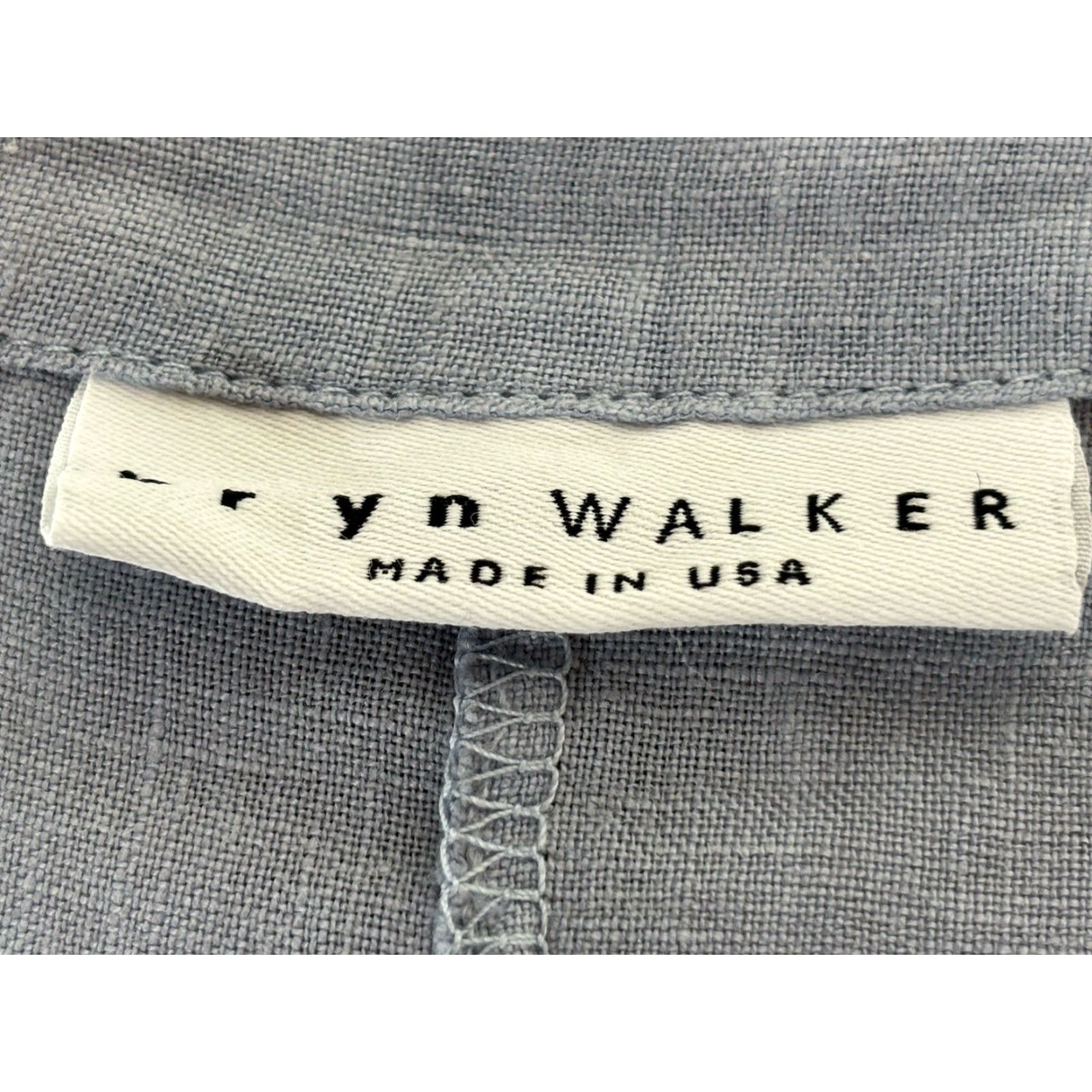 Bell VINTAGE Bryn Walker Linen Shirt Women’s Medium Blue Bell Sleeves Casual Pullover Made USA M Size M / US 6-8 / IT 42-44 - 7 Thumbnail
