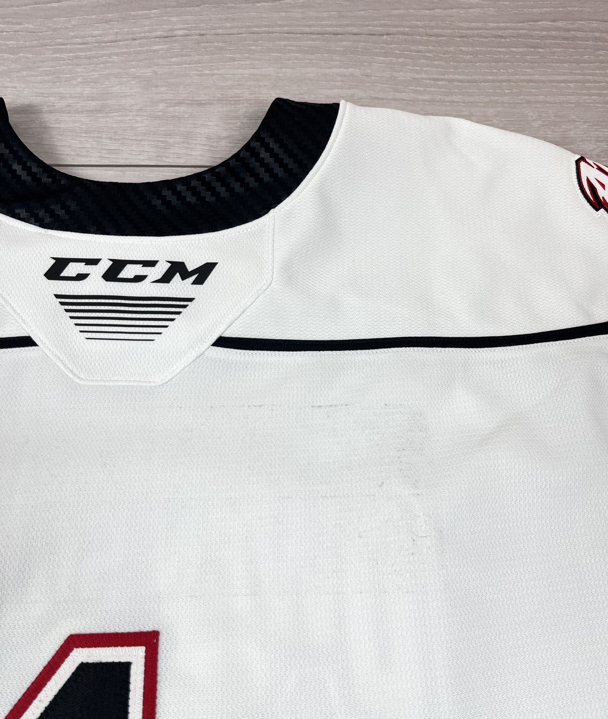 Ccm Owen Sound CCM OHL Attack Player Issue Hockey Jersey Size US XL / EU 56 / 4 - 13 Thumbnail