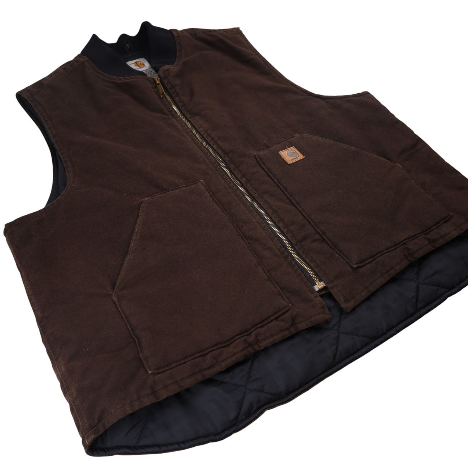Carhartt Carhartt V02 DKB Quilted Canvas Work Vest Size US XXL / EU 58 / 5 - 4 Thumbnail
