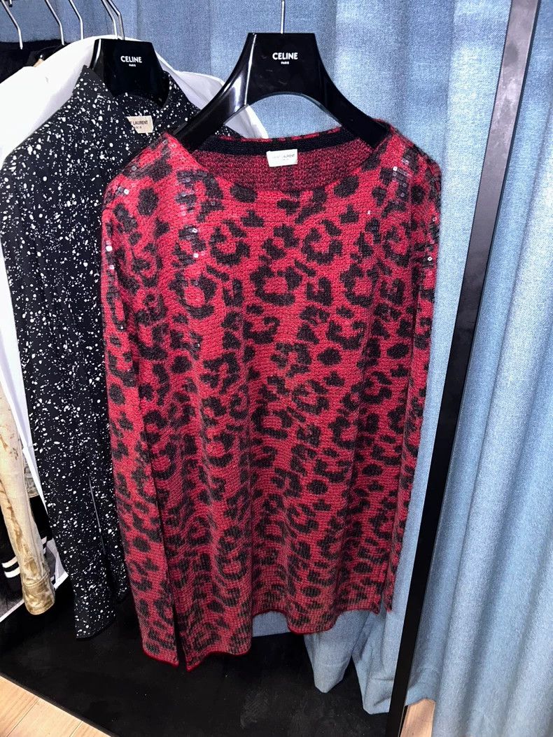 Hedi Slimane Saint Laurent 2013FW Leopard Print Sweater Size US S / EU 44-46 / 1 - 1 Thumbnail