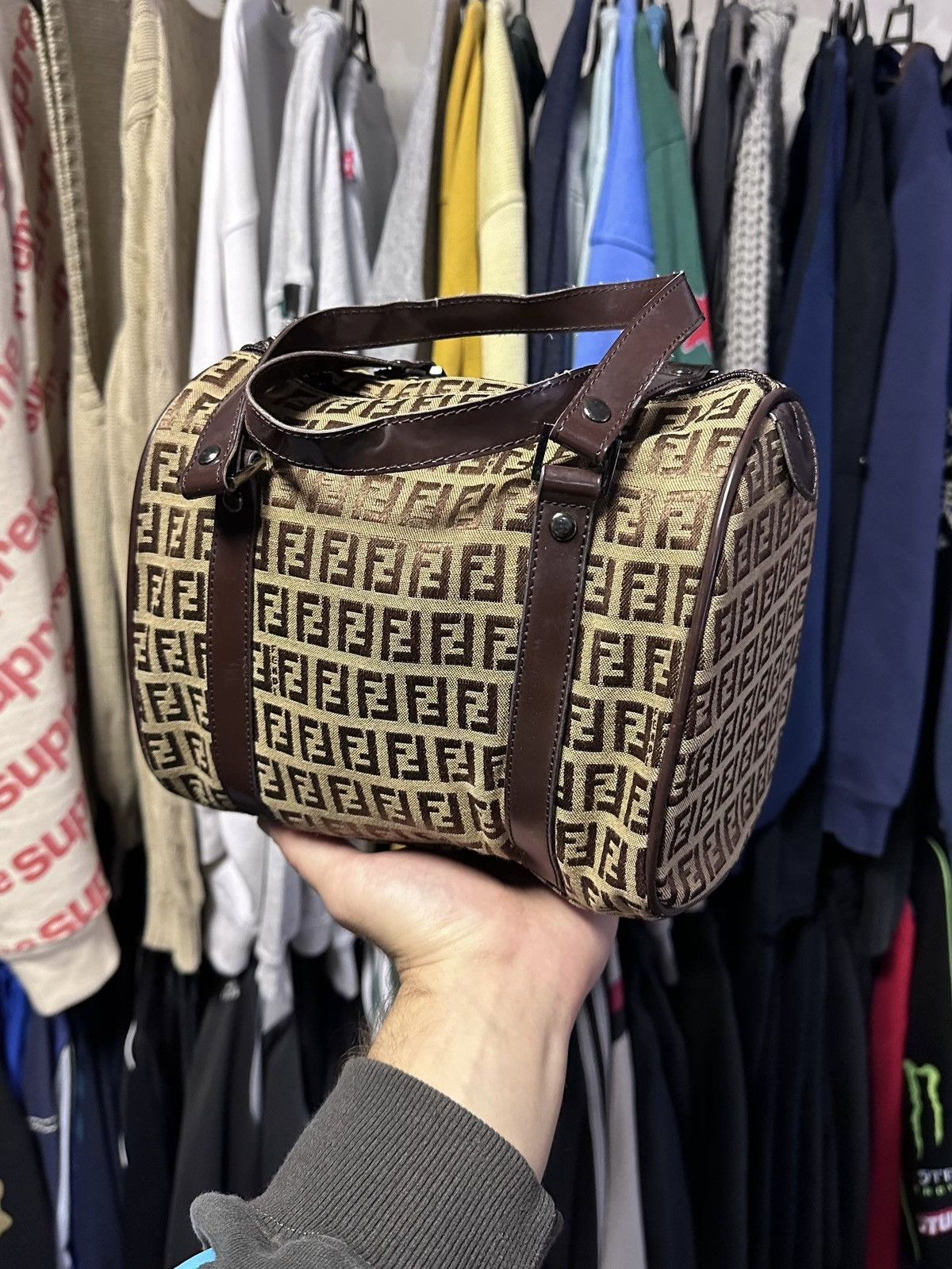 Fendi Vintage Fendi Monogram Shoulder Bag Rare Size ONE SIZE - 1 Thumbnail