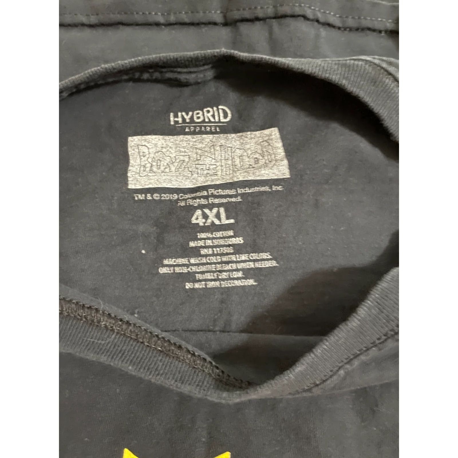 Vintage Hybrid Shirt Mens Boyz N The Hood South Central 4XL Black Short Sleeve 100% Cotton Regular T-Shirt Size US XXL / EU 58 / 5 - 4 Thumbnail