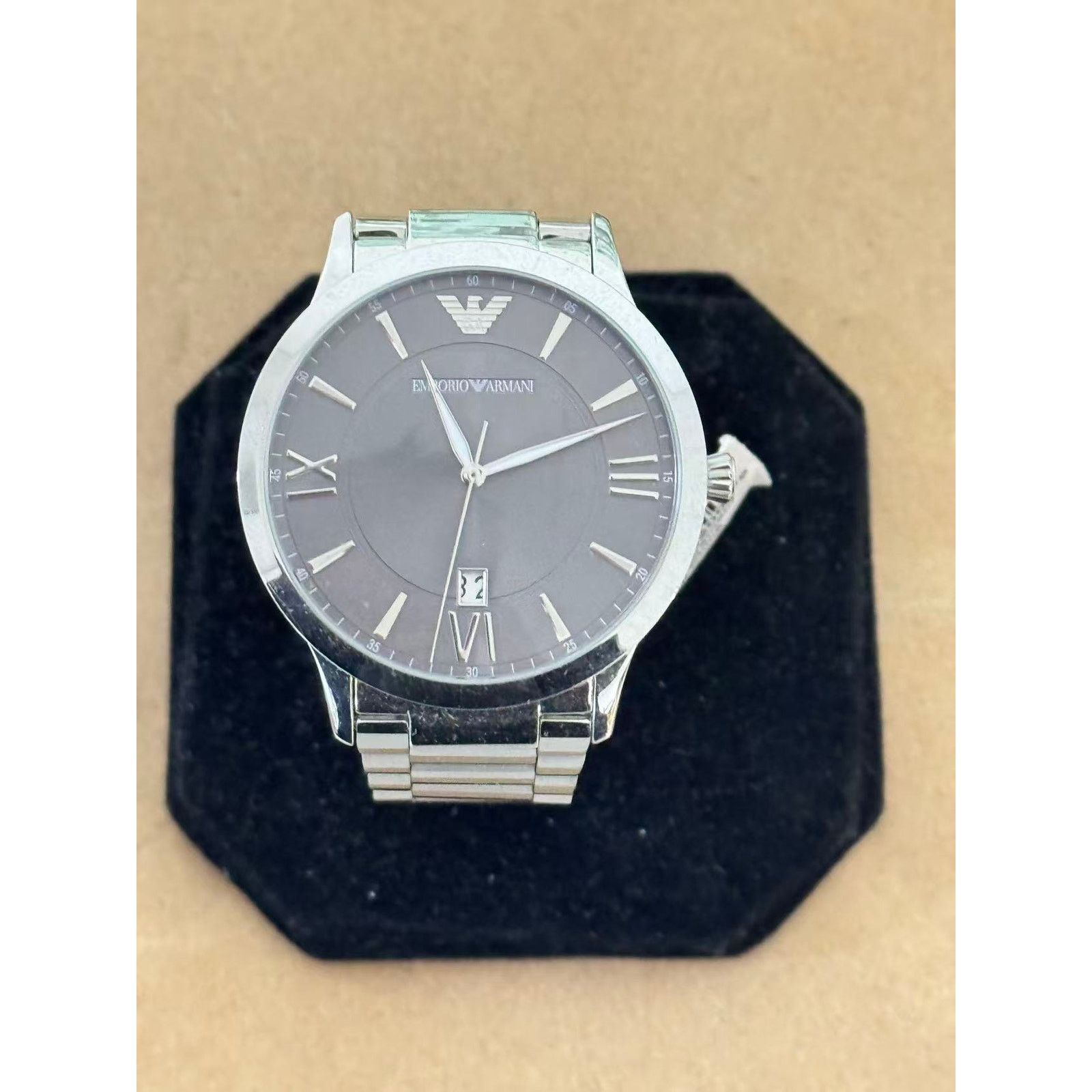 Emporio Armani Emporio Armani Three-Hand Date Stainless Steel Watch Size ONE SIZE - 4 Thumbnail