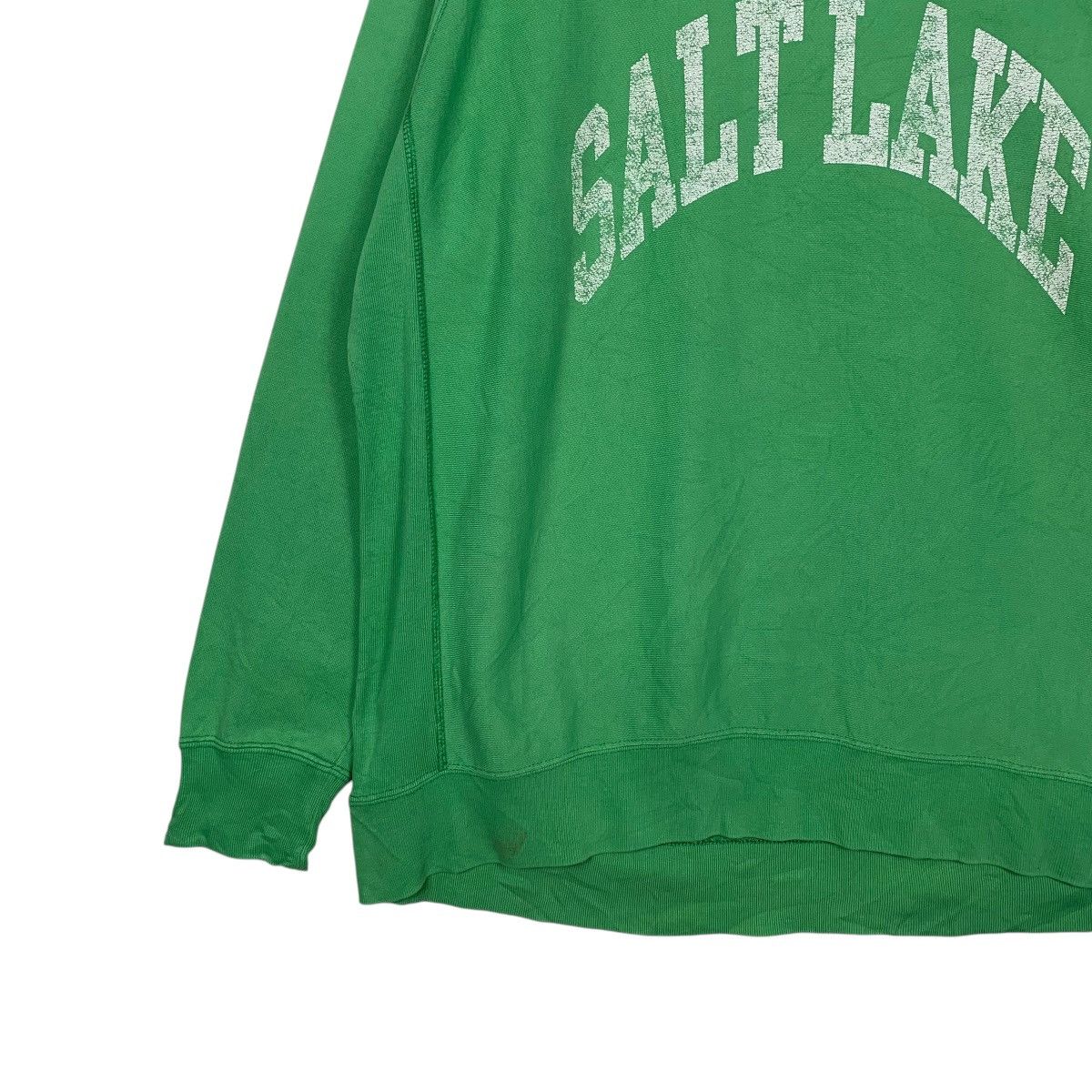Japanese Brand Salt Lake Crewneck Green Sweatshirt Size L / US 10 / IT 46 - 3 Thumbnail