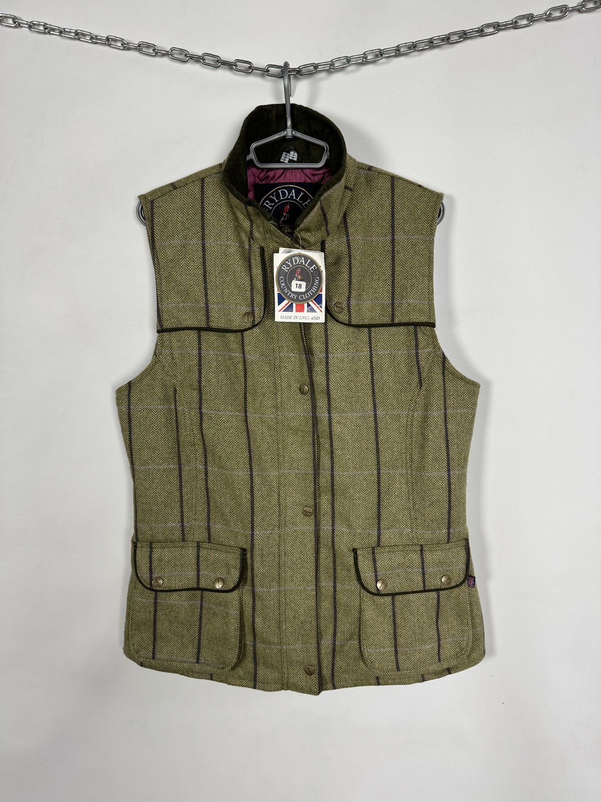 Vintage Rydale Country Clothing Zip Vest Wool Belton Tweed Waistcoat Size XL / US 12-14 / IT 48-50 - 1 Thumbnail