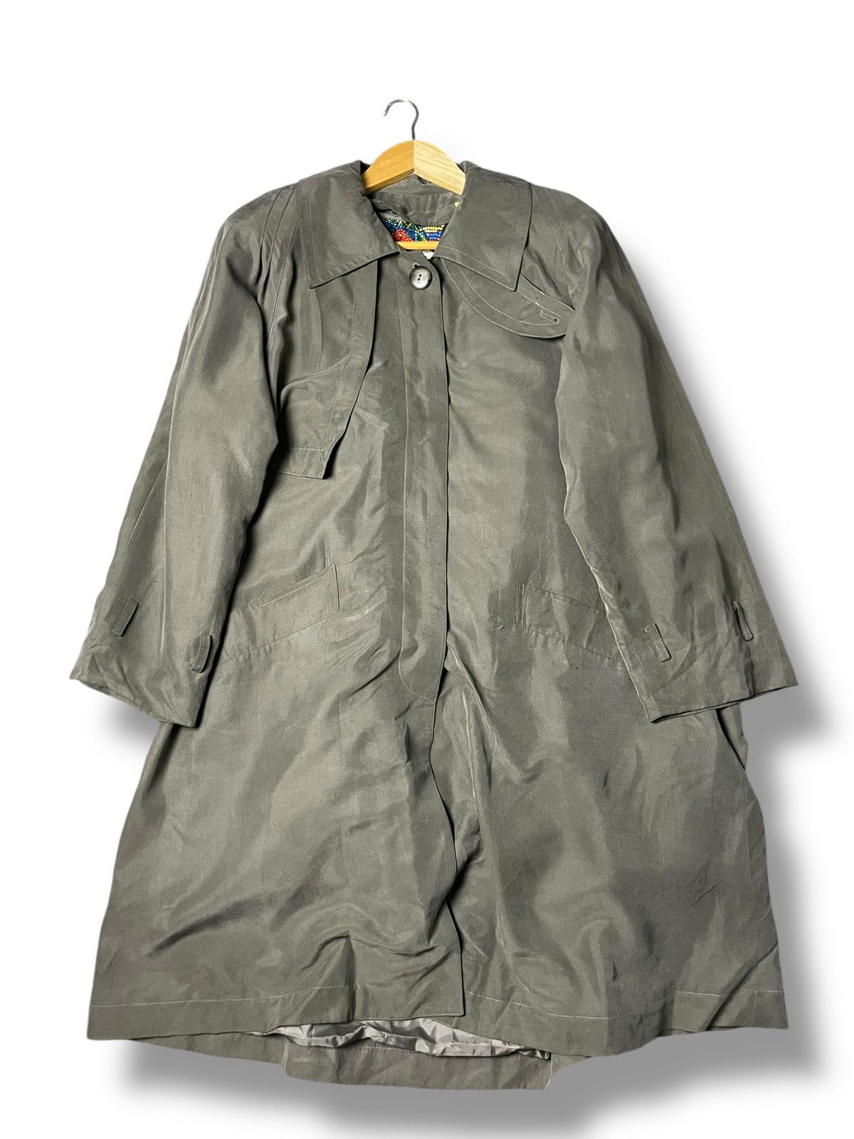 Japanese Brand × Vintage LAPINE ROUGE HIDDEN BUTTON LONG COAT (85) Size US S / EU 44-46 / 1 - 1 Thumbnail