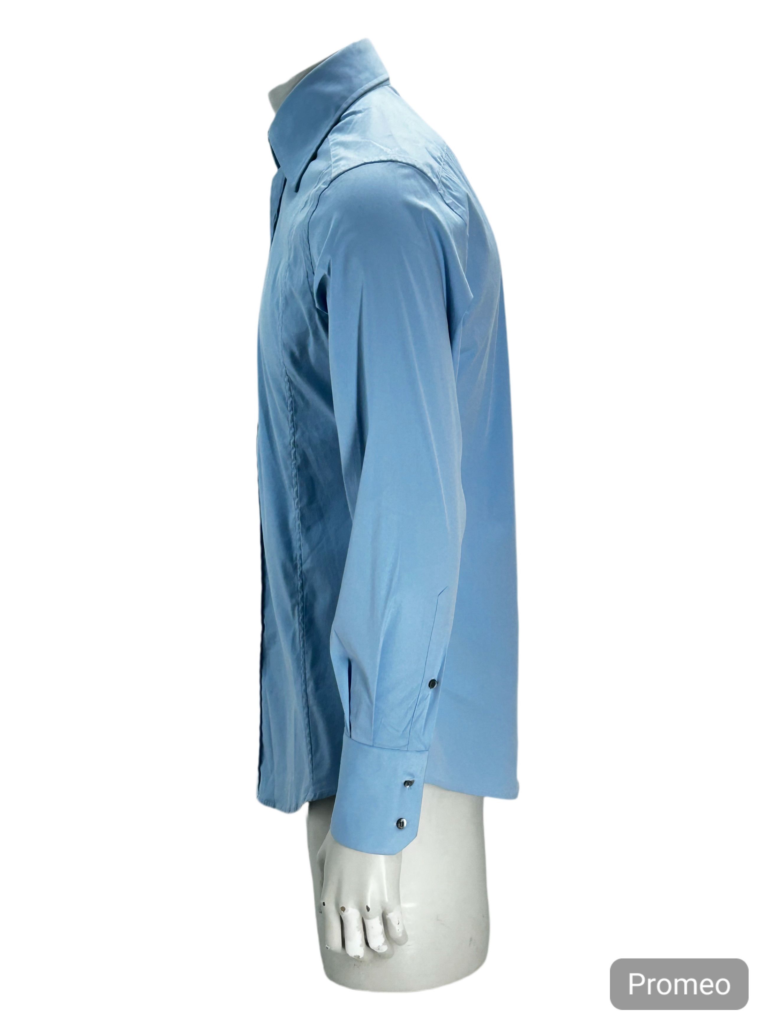 Gucci Gucci Blue Fitted Dress Shirt Size US XL / EU 56 / 4 - 2 Thumbnail
