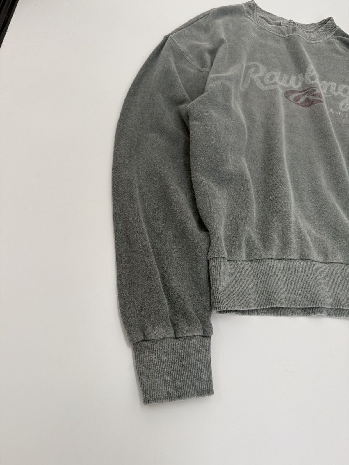 Asics 🔥 Rawlings JPN Sportwear Distressed Grey Spellout logo Sweat Size US M / EU 48-50 / 2 - 3 Thumbnail