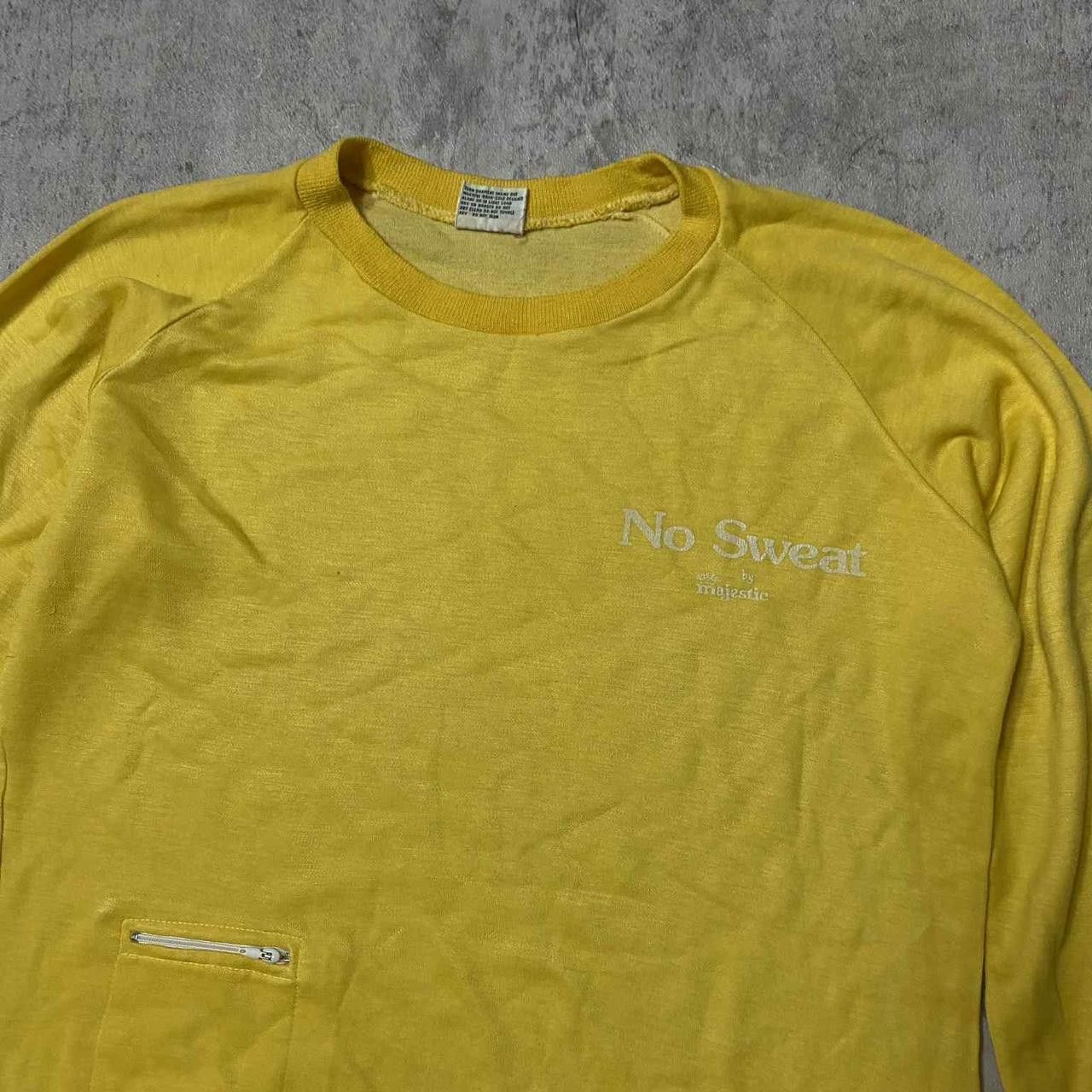 Other Yellow 80s No Sweat sweatshirt with embroidered logo Size US M / EU 48-50 / 2 - 2 Thumbnail