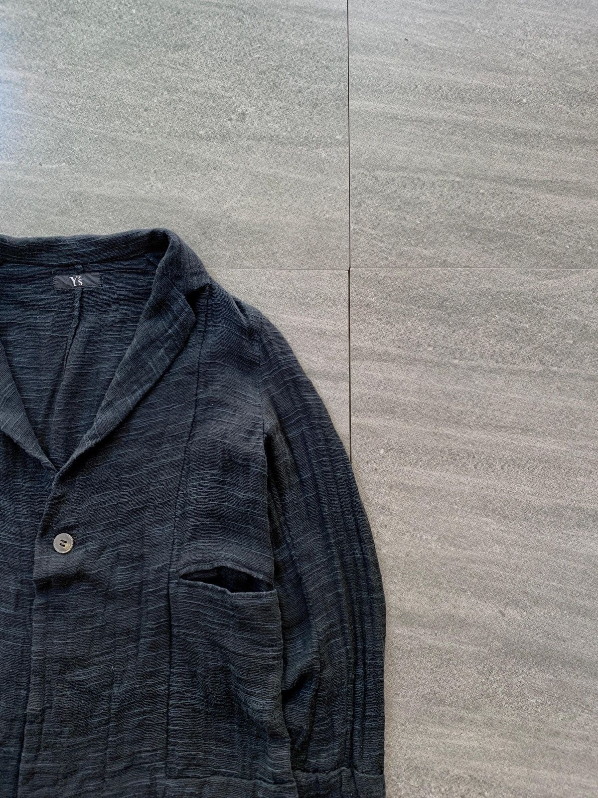 Yohji Yamamoto FREE TAX! Ys Knitted Textured Blazer Jacket Size US S / EU 44-46 / 1 - 2 Thumbnail