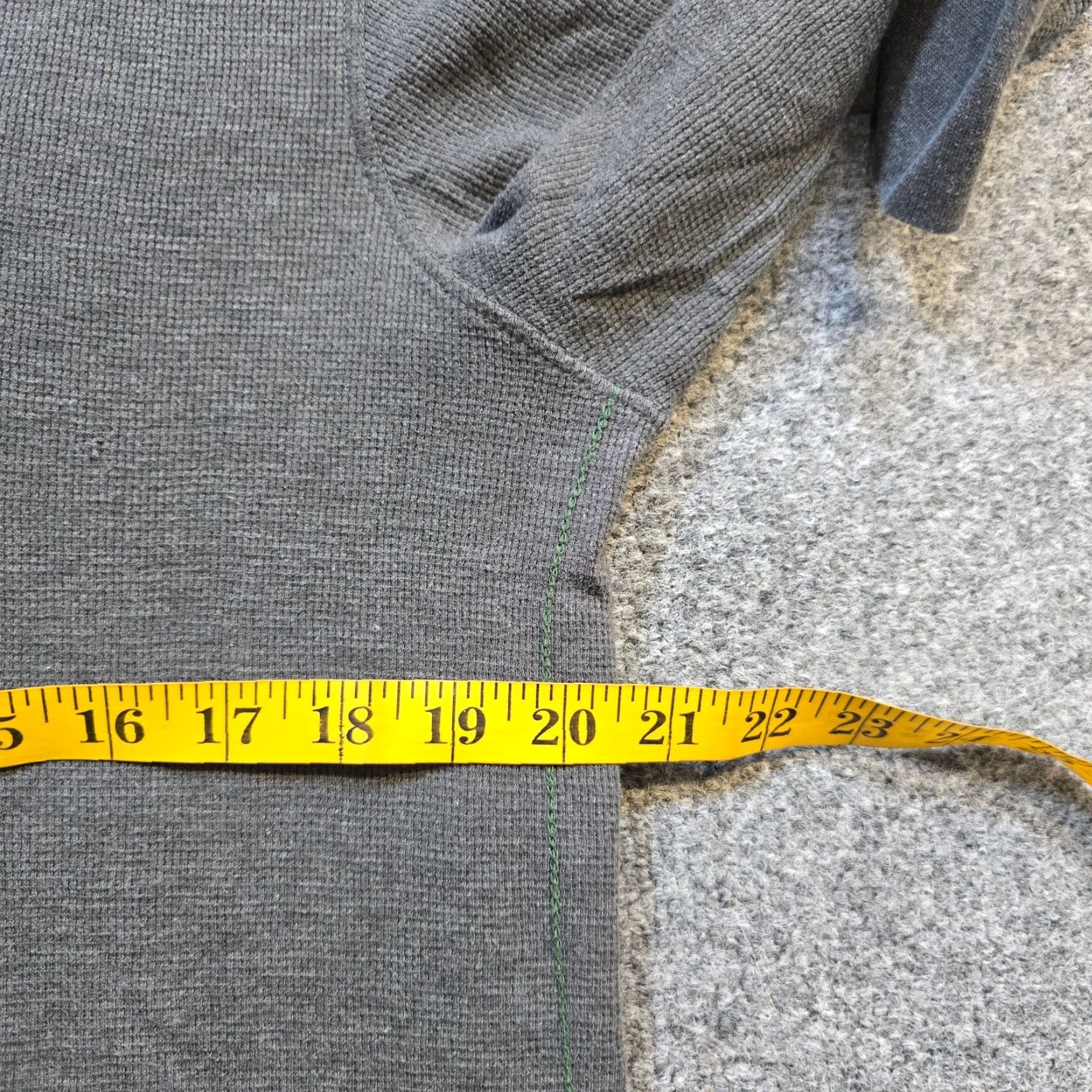 Vintage Horny Toad Shirt Mens Large Gray Henley Thermal Outdoors Capsule Layer Knit Cotton Long Sleeve T-Shirt Casual Mens Folded Hem Size US L / EU 52-54 / 3 - 5 Thumbnail