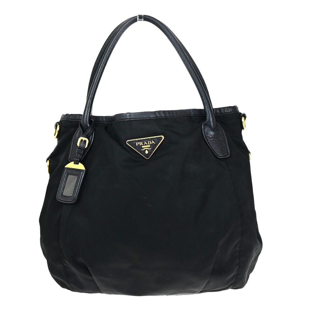 Prada Tessuto Black Synthetic Shoulder Bag (Pre-Owned) Size ONE SIZE - 1 Thumbnail
