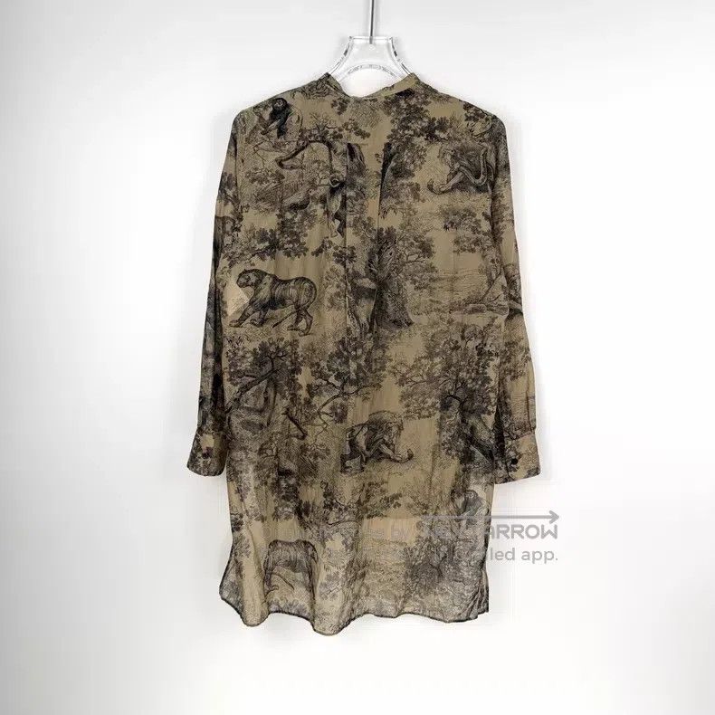 Dior Dior Brown jungle animal shirt Size XS / US 0-2 / IT 36-38 - 4 Thumbnail