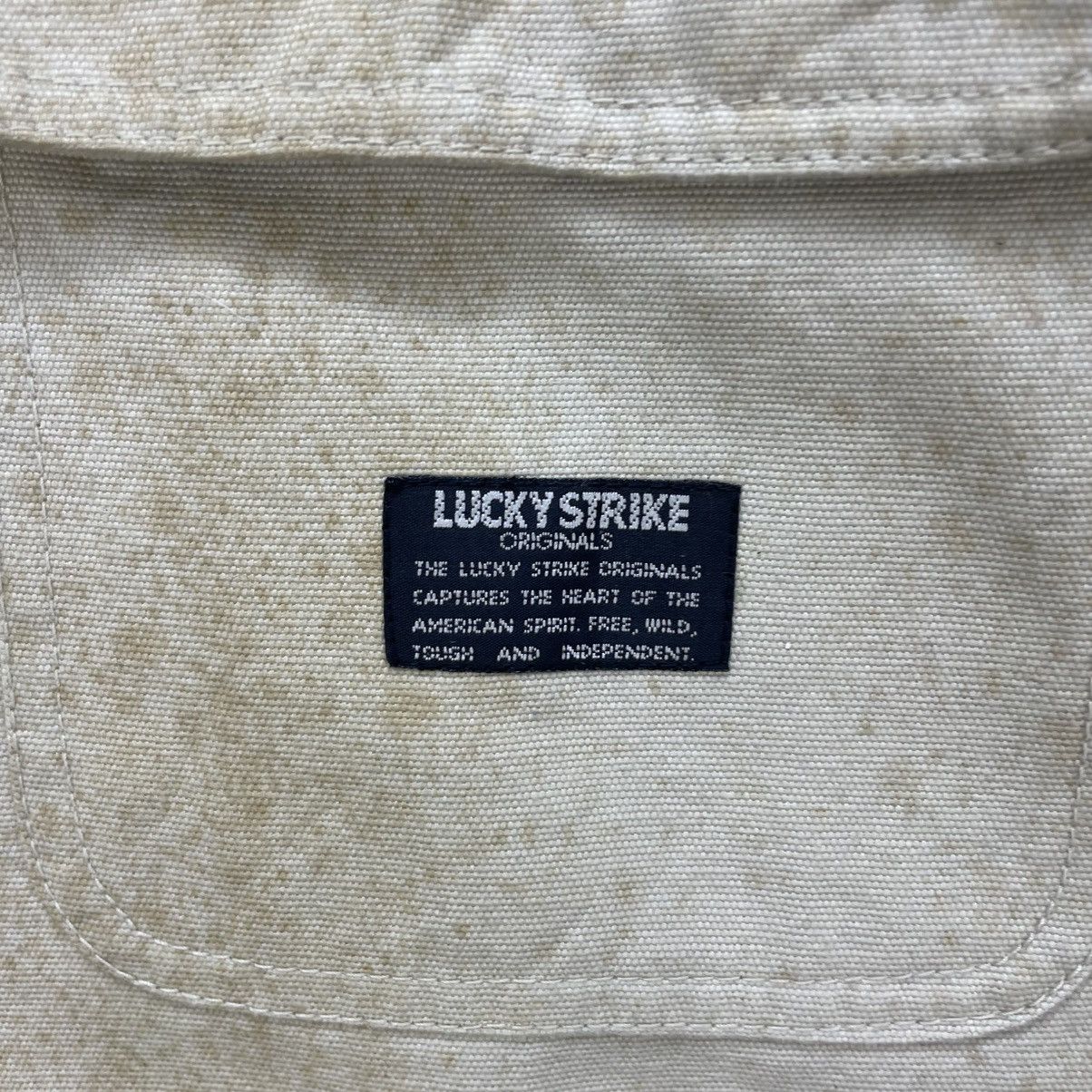 Carhartt 💥Vintage Lucky Strike Workwear Trashed Blanket Jacket Size US L / EU 52-54 / 3 - 17 Thumbnail