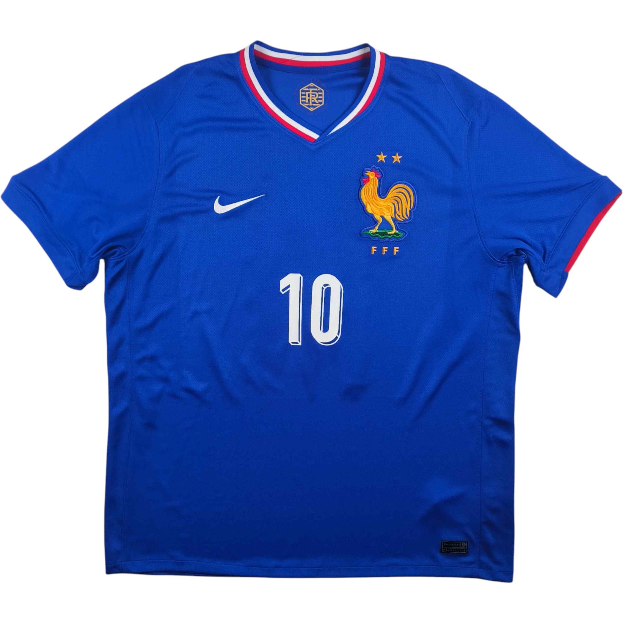 Nike France 2024-25 Nike home Kylian Mbappé football jersey sz XL Size US XL / EU 56 / 4 - 2 Thumbnail