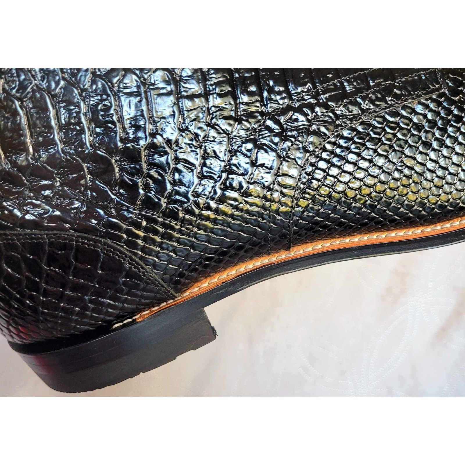 Stacy Adams NEW Size 14D Stacy Adams Black Leather High Top Boots Shoes Size US 14 / EU 47 - 15 Thumbnail