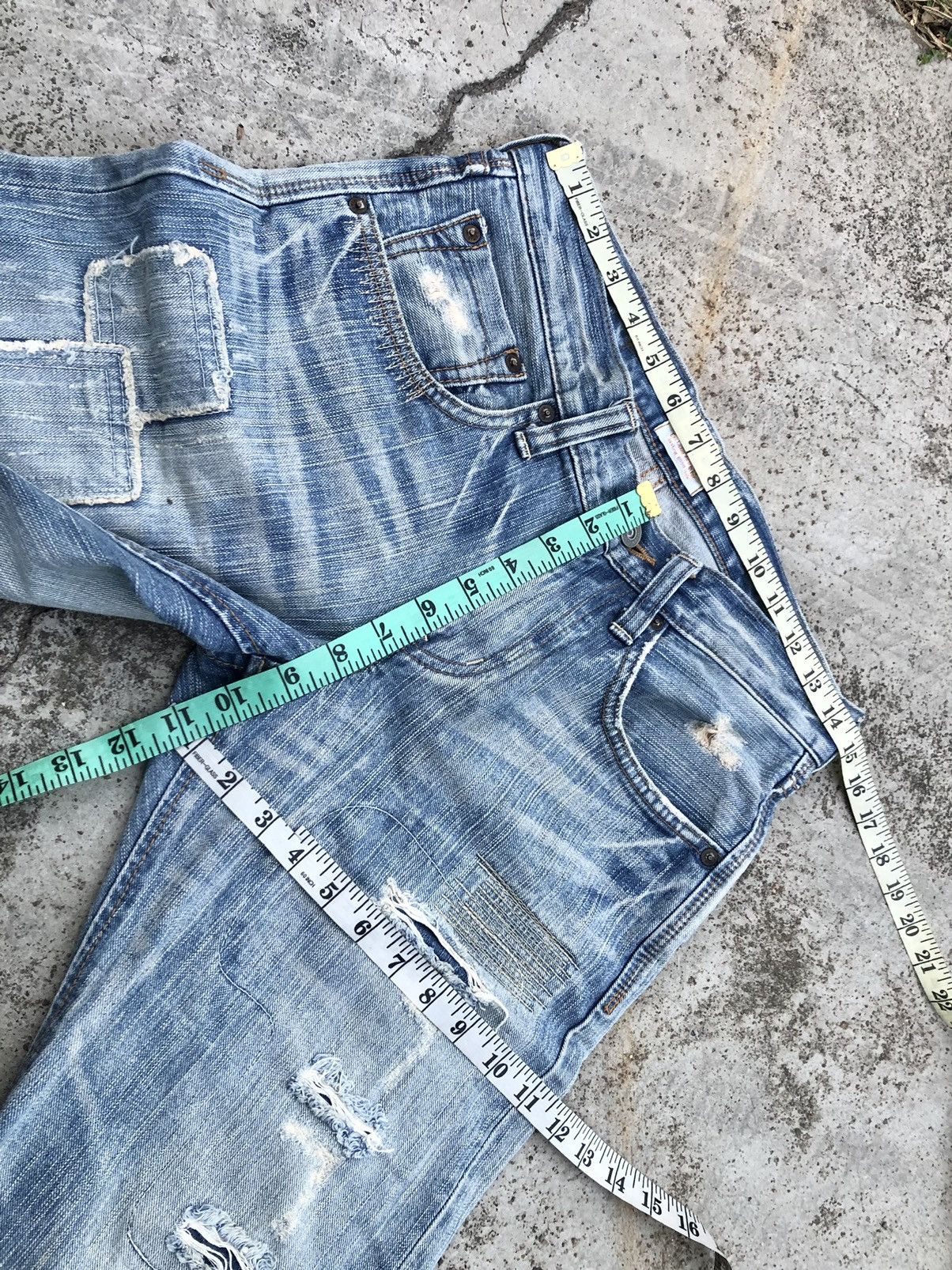 Edwin × Japanese Brand EDWIN PATCHWORK DISTRESSED DENIM Size US 30 / EU 46 - 9 Thumbnail