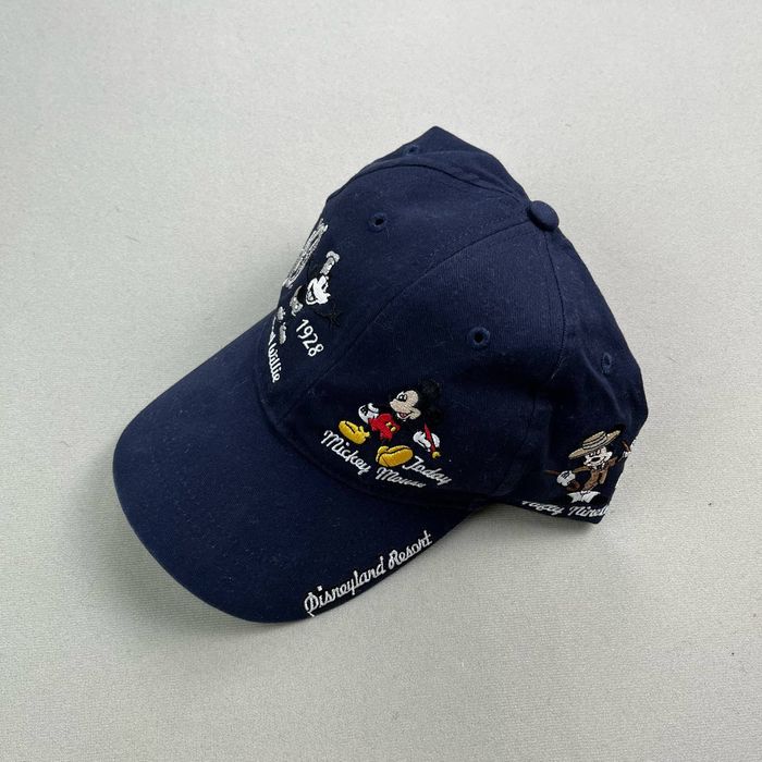 Vintage Mickey Mouse Hat Navy Blue Disney Through The Years Cartoon ...