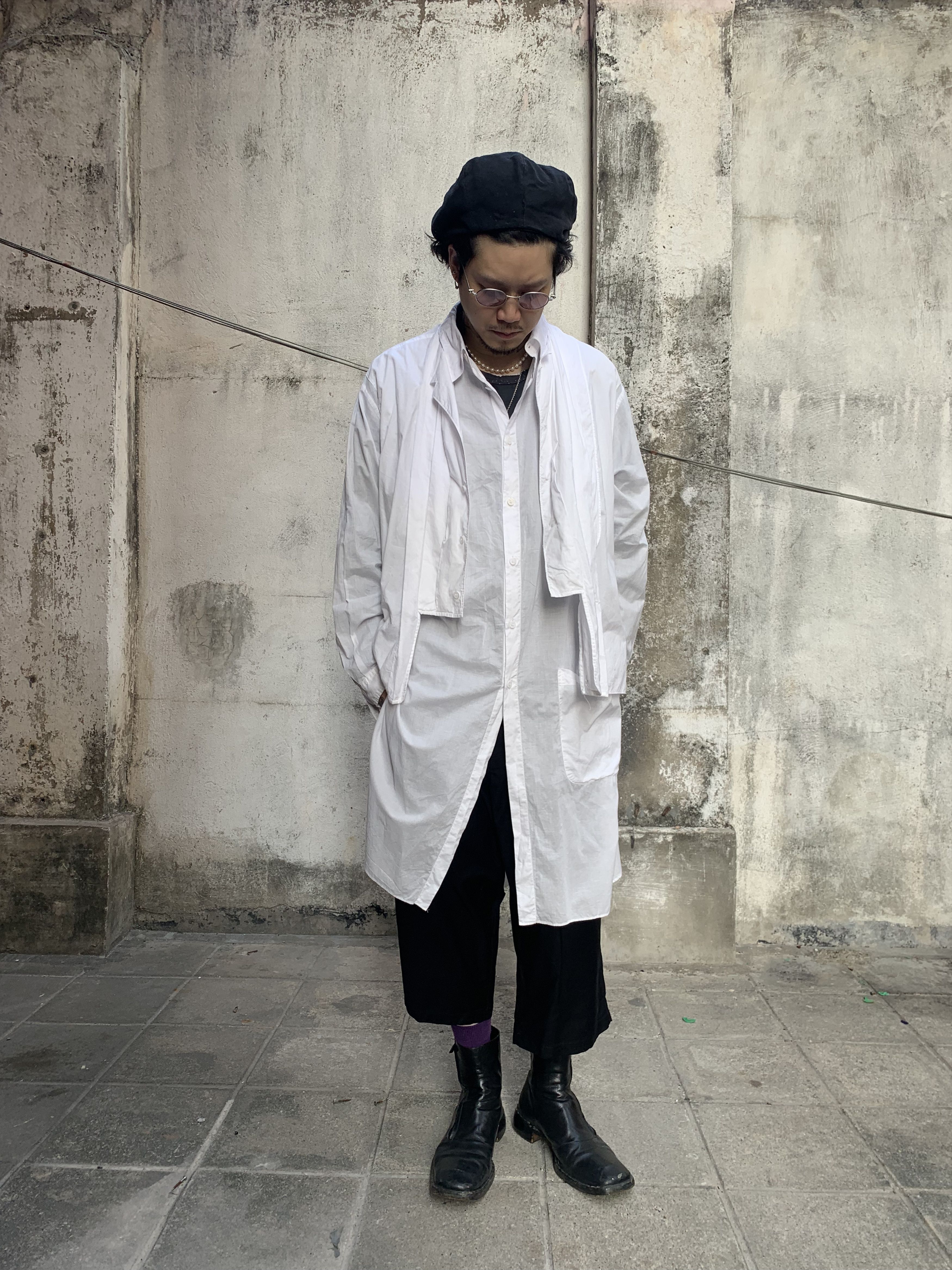 Yohji Yamamoto Yohji Yamamoto Pour Homme the Power of White Shirt Size US L / EU 52-54 / 3 - 3 Thumbnail