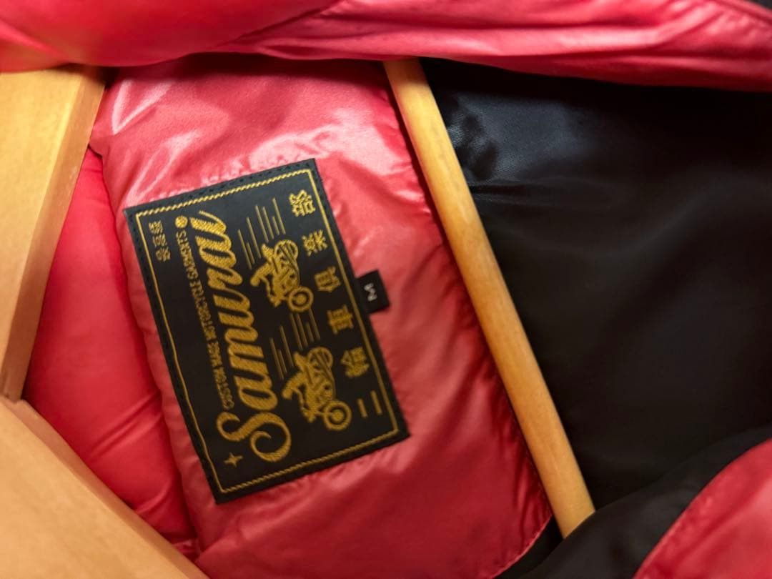 Samurai Jeans SAMURAI JEANS Full Zip Down Jacket Red M Size US M / EU 48-50 / 2 - 4 Thumbnail