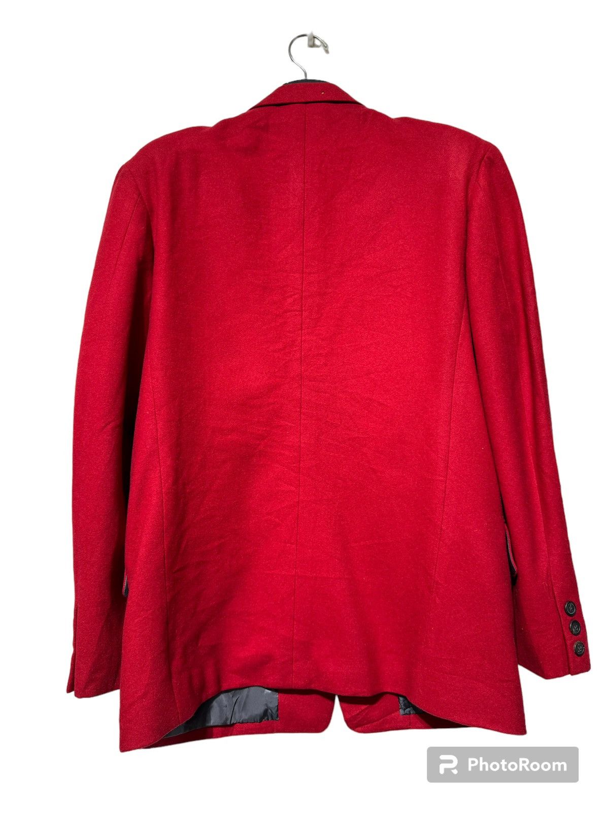 Y's × Yohji Yamamoto Vintage Yohji Yamamoto Red Laine Wool Jacket Y's Collection Size US XS / EU 42 / 0 - 3 Thumbnail