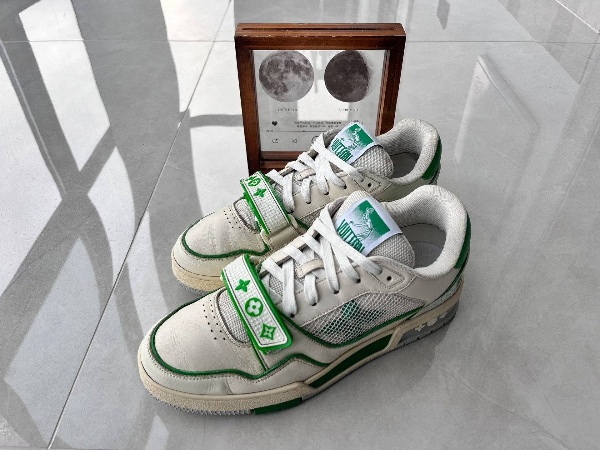 Louis Vuitton Louis Vuitton Training Green Lowtop Sneakers 8 Men Size US 8 / EU 41 - 1 Thumbnail