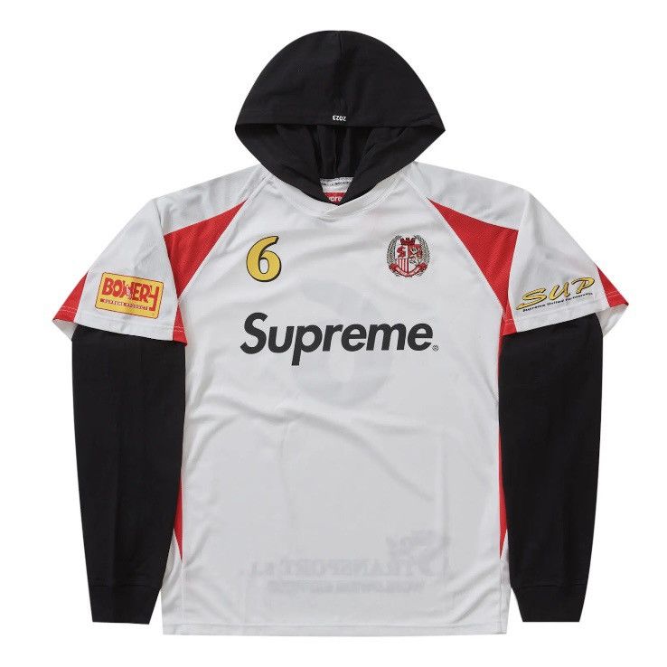 Supreme Hooded Soccer Jersey (FW23) - $118