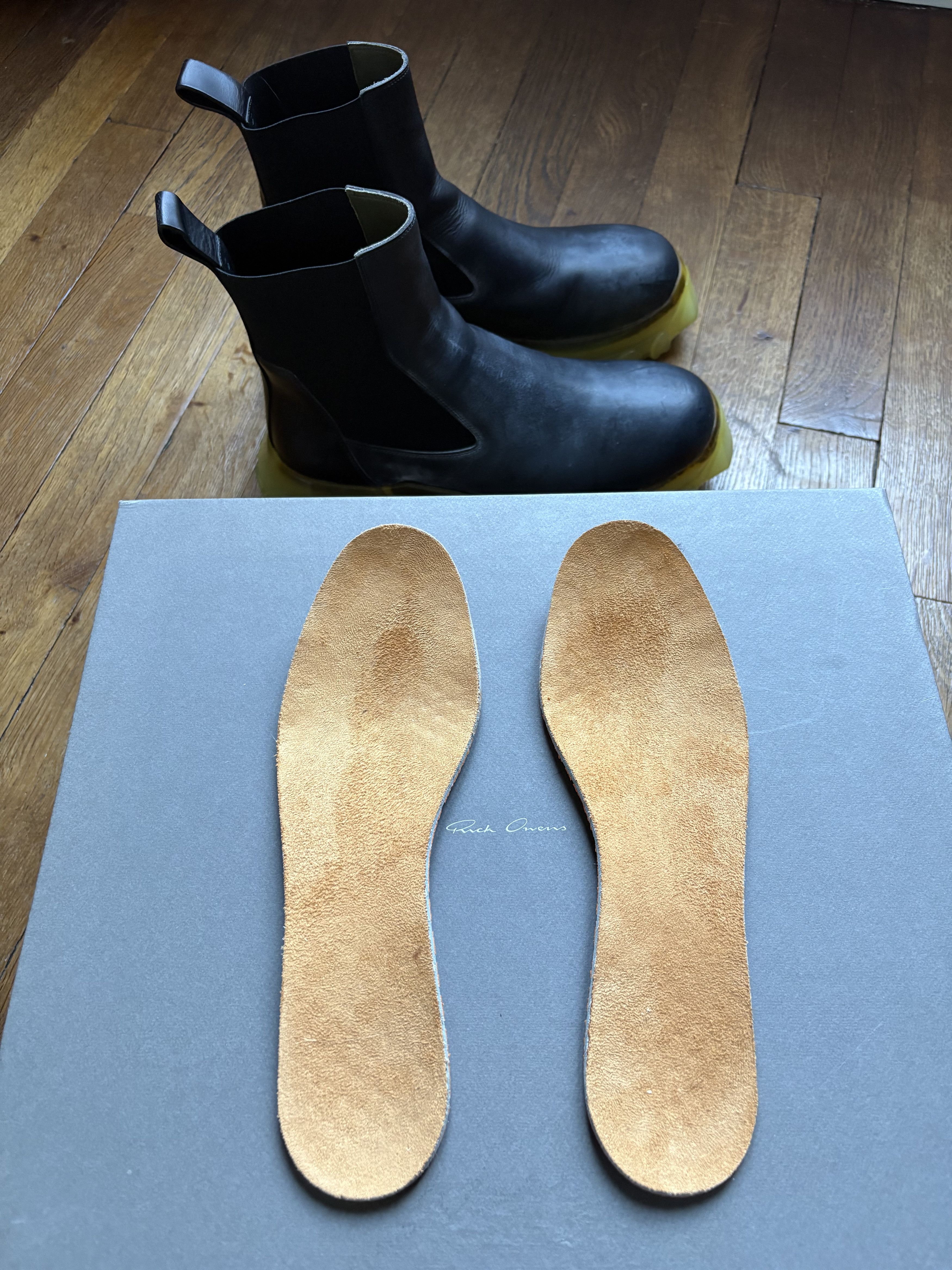 Rick Owens Rick Owens LARRY FW19 Tractor Beetle Black/Clear sole Size US 9.5 / EU 42-43 - 13 Thumbnail