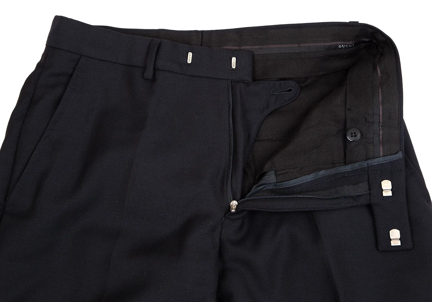 Gucci Wool Tapered Pants in Navy, Size M Size US 34 / EU 50 - 3 Thumbnail