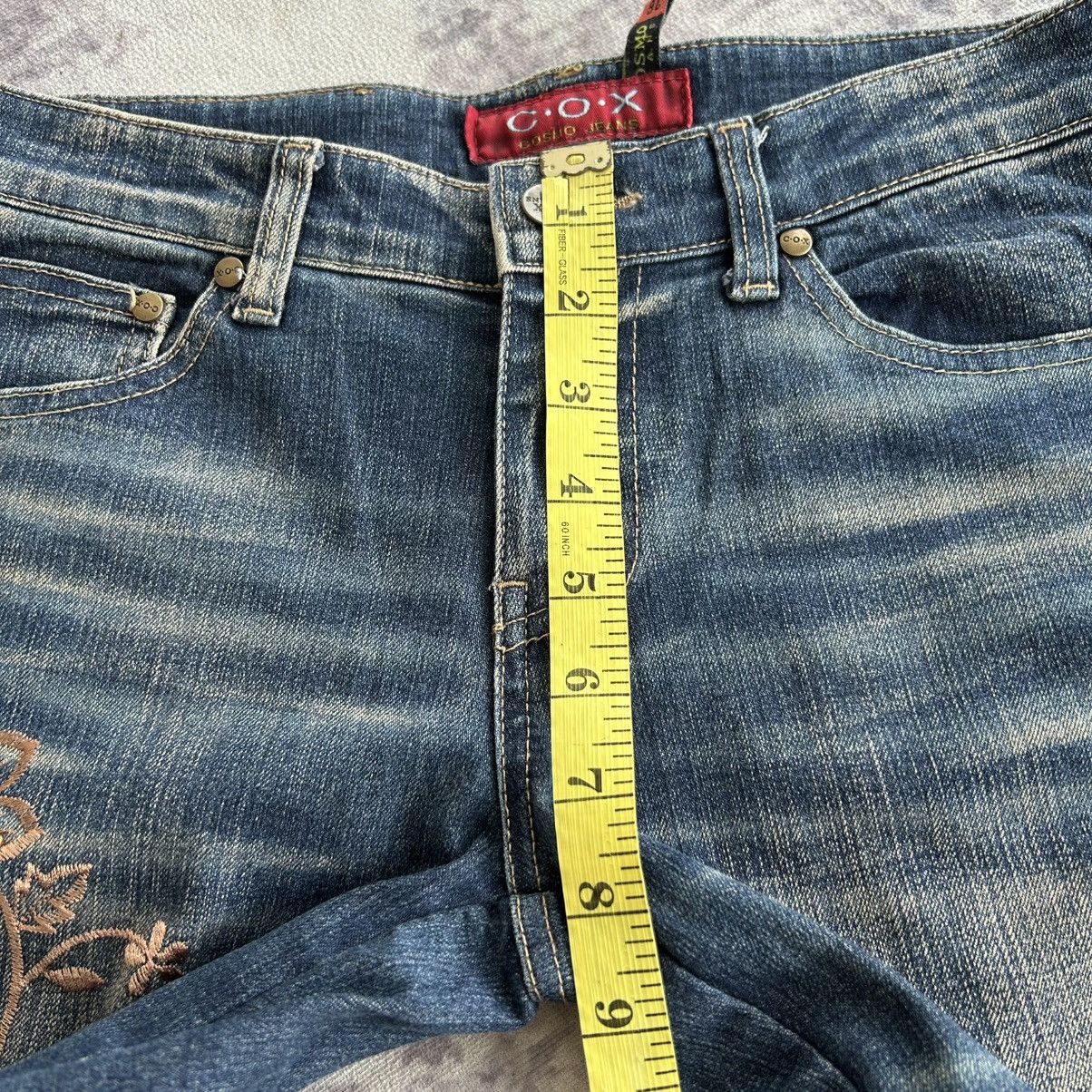If Six Was Nine Super Flared Flowers Cox Jeans Size US 28 / EU 44 - 16 Thumbnail