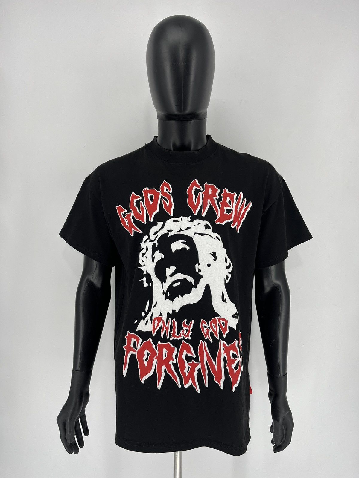 GCDS GCDS Grew Jesus Only God Forgives Shirt Band Tee Style Size US M / EU 48-50 / 2 - 2 Thumbnail