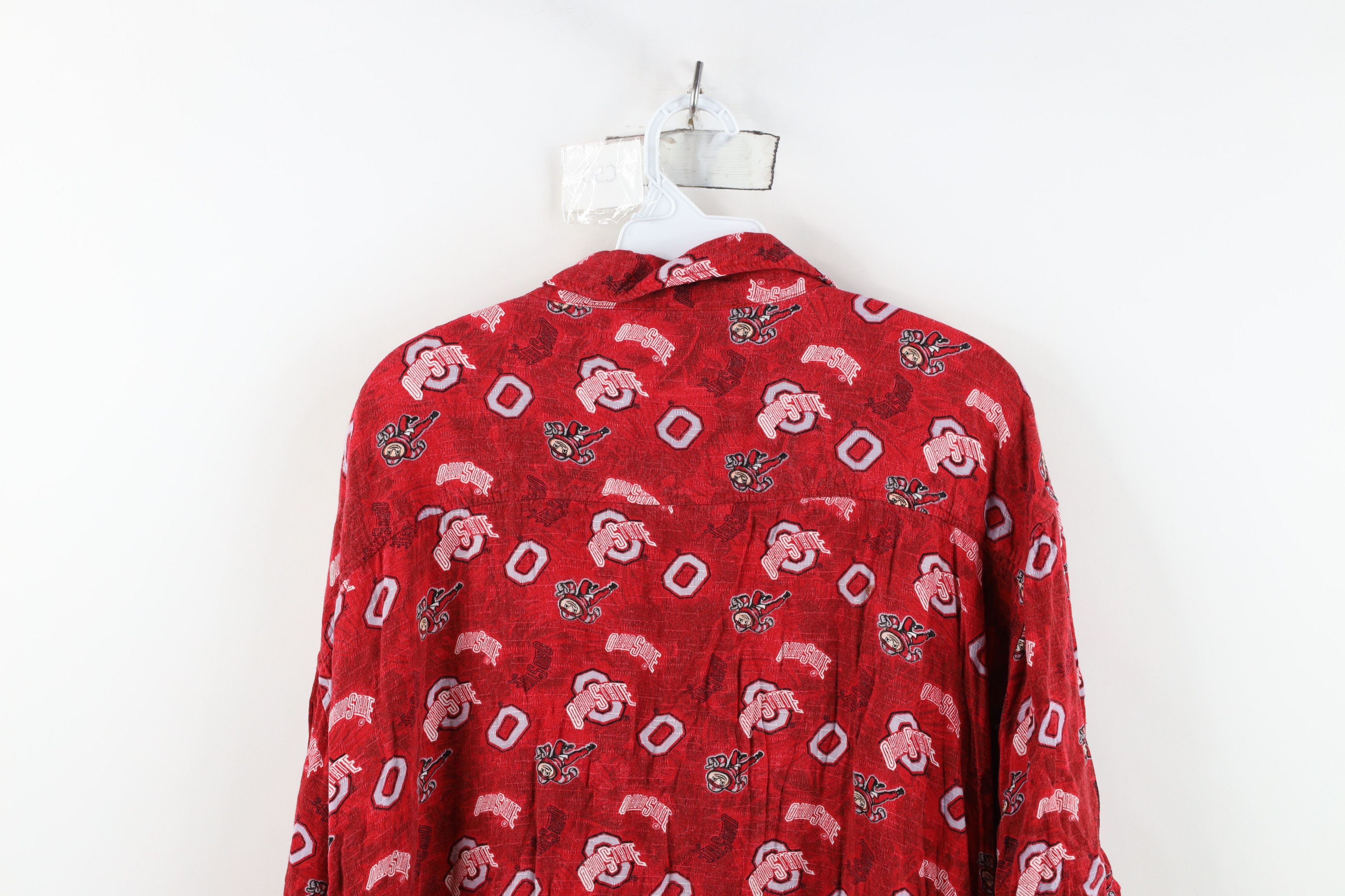 Vintage Vintage State University Short Sleeve Collared Button Shirt Size US XL / EU 56 / 4 - 12 Thumbnail