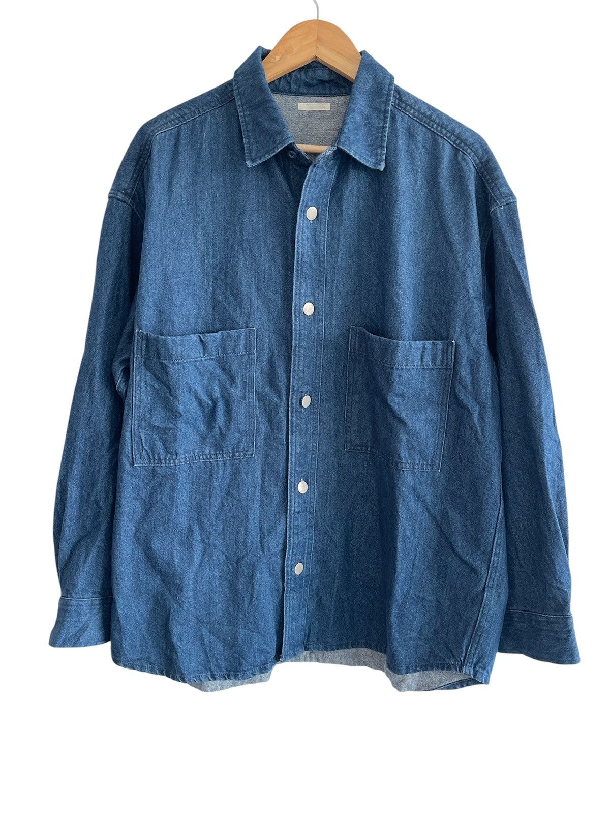 GU GU overized denim Shirt Size US XL / EU 56 / 4 - 1 Thumbnail