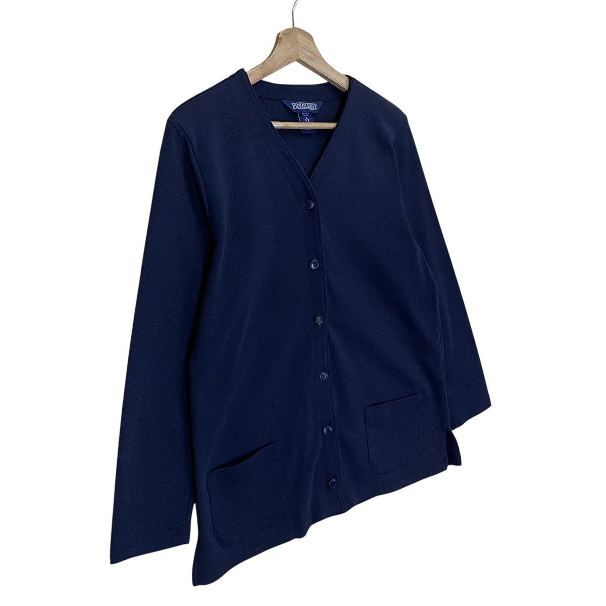 Japanese Brand × Lands' End × Vintage Vintage 90’s LAND END Button Sweater Size US S / EU 44-46 / 1 - 2 Thumbnail