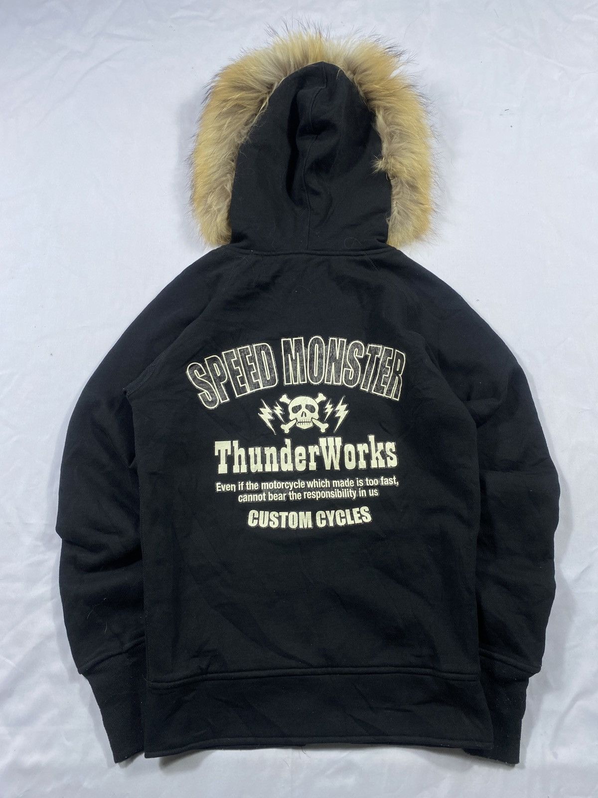 If Six Was Nine × Japanese Brand × Le Grande Bleu (L.G.B.) SICK SPEED MONSTER FAUX FUR ZIP HOODIE IFSIX LGB STYLED Size US S / EU 44-46 / 1 - 2 Thumbnail