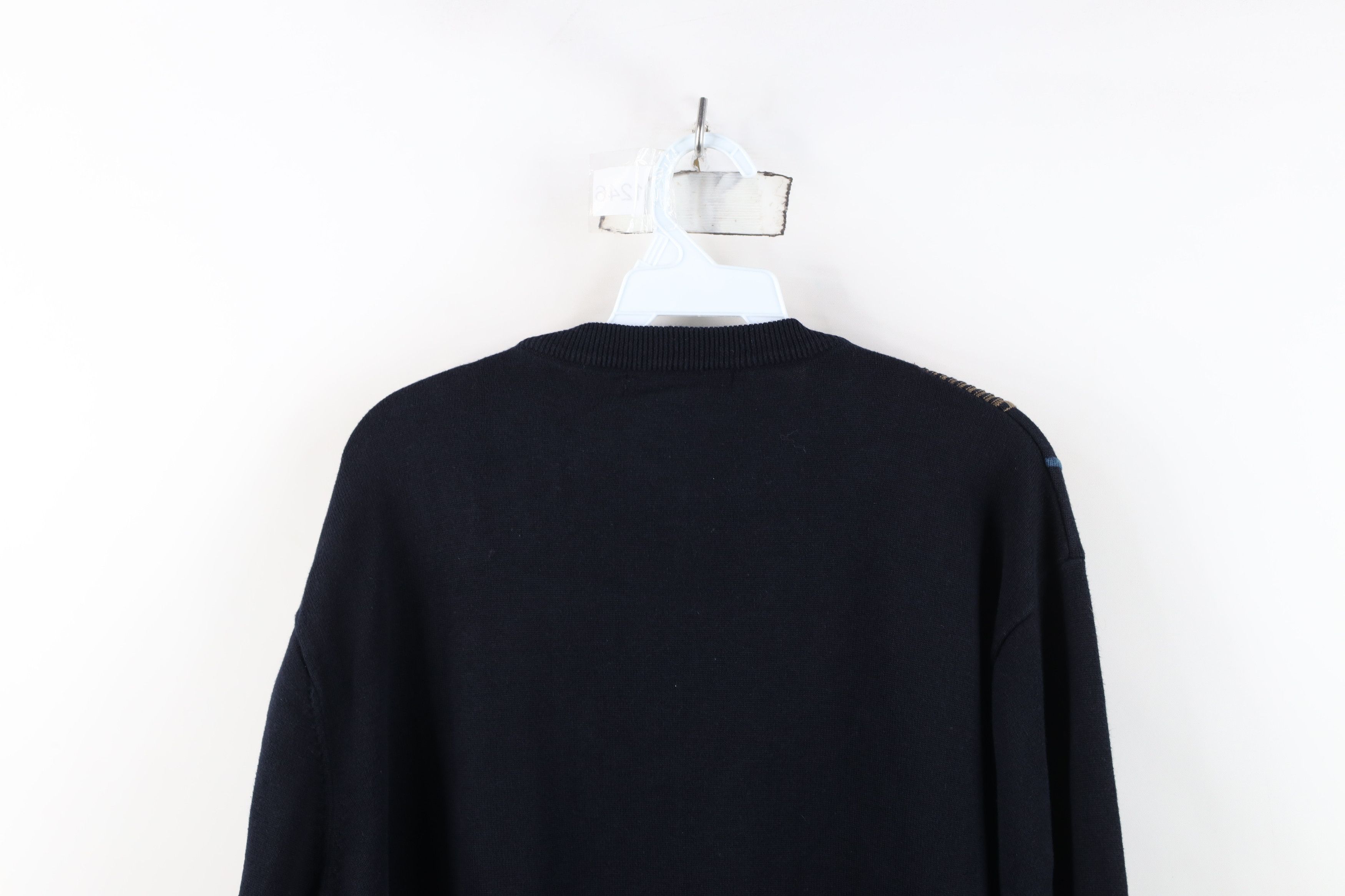 Vintage Vintage 90s Coogi Style Striped Knit Crewneck Sweater Size US L / EU 52-54 / 3 - 9 Thumbnail