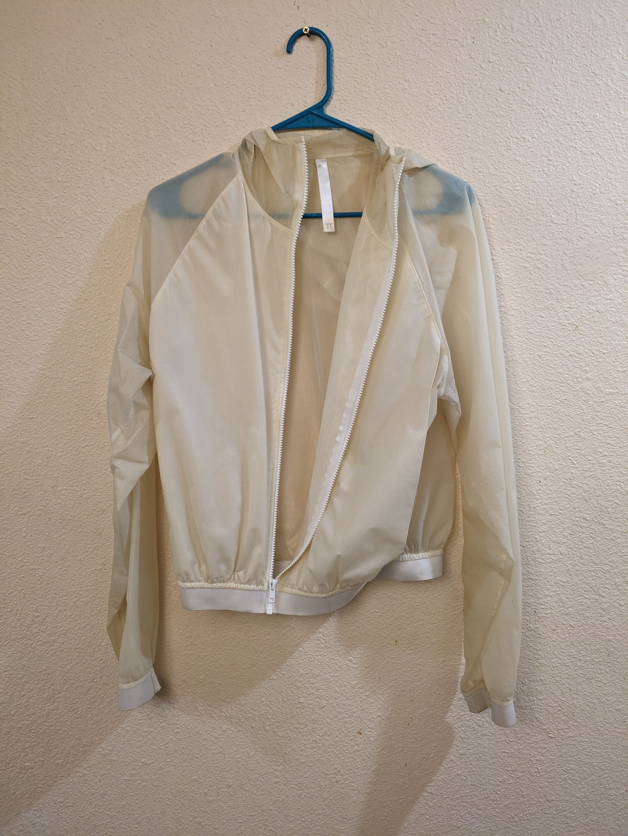image of Cottweiler Transparent Light Jacket in White, Men's (Size Medium)