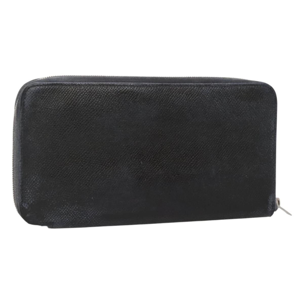 Hermes Hermes Long Wallet Leather Navy Size ONE SIZE - 1 Thumbnail