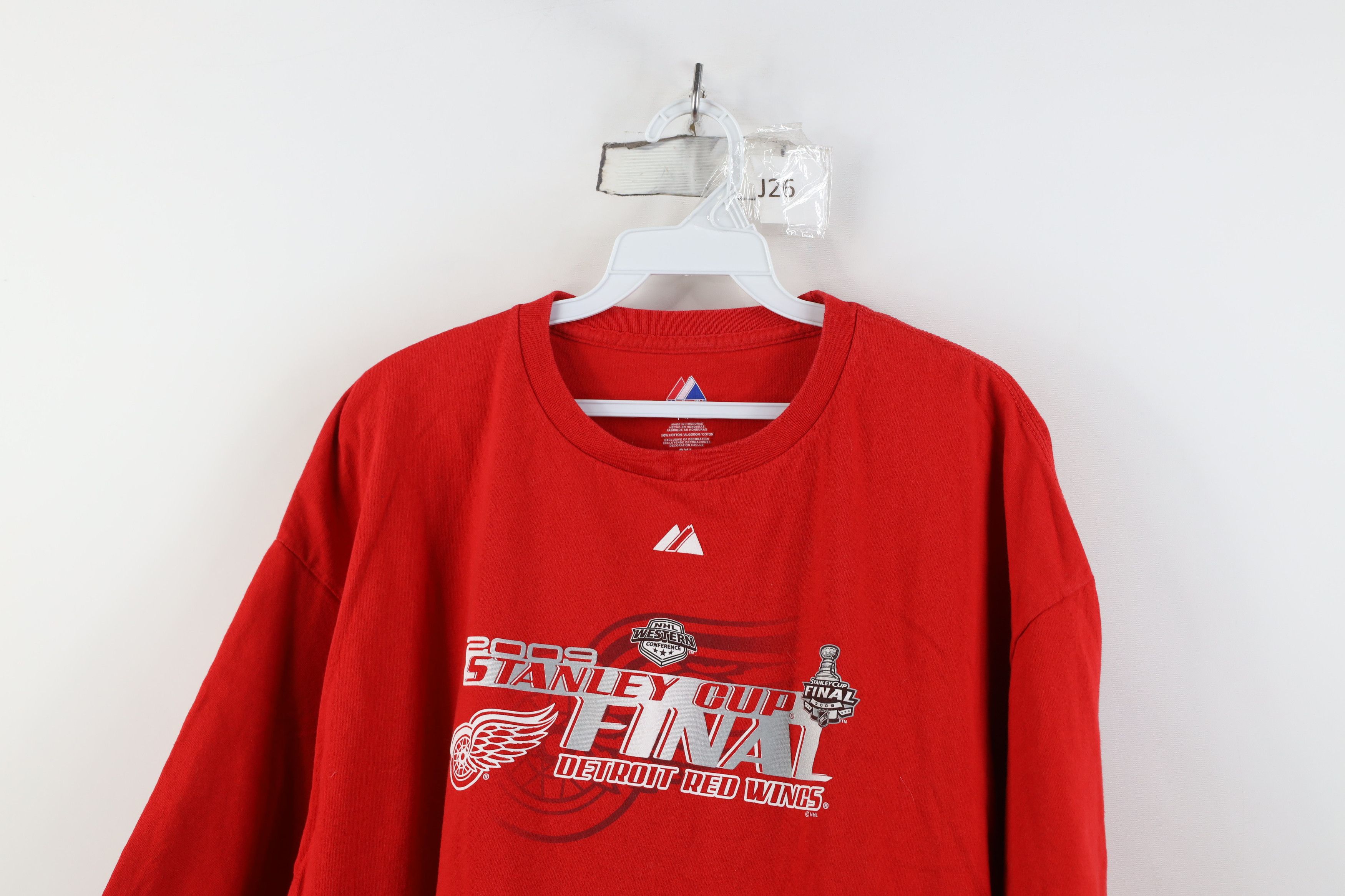 Majestic Vintage Majestic Cup Finals Detroit Red Wings Hockey T-Shirt Size US XXL / EU 58 / 5 - 2 Thumbnail