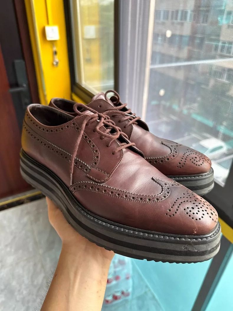 Prada Thicksoled Men's Prada Dress Shoes-2506 Size US 9 / EU 42 - 6 Thumbnail