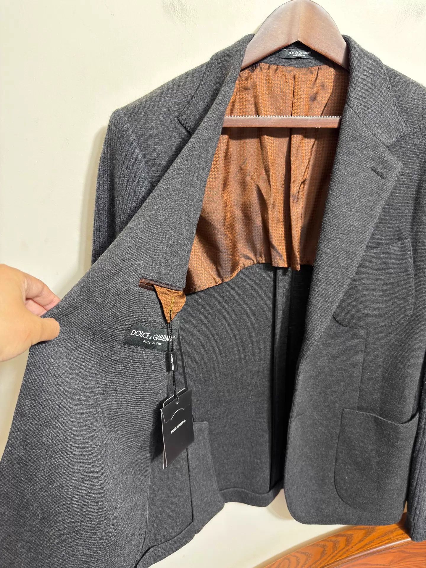 Dolce & Gabbana DG Wool Suit Jacket 54 IT New With Tags Size 54R - 6 Thumbnail