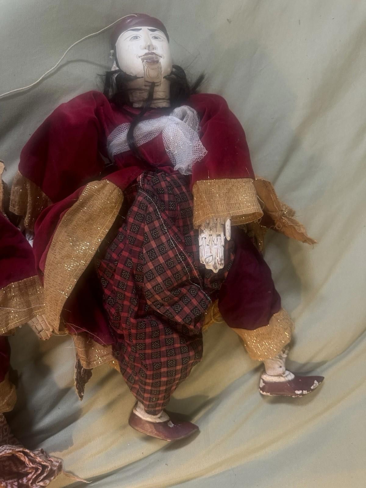 Designer Antique Chinese Peking Opera Puppet Marionette Dolls Size ONE SIZE - 5 Thumbnail