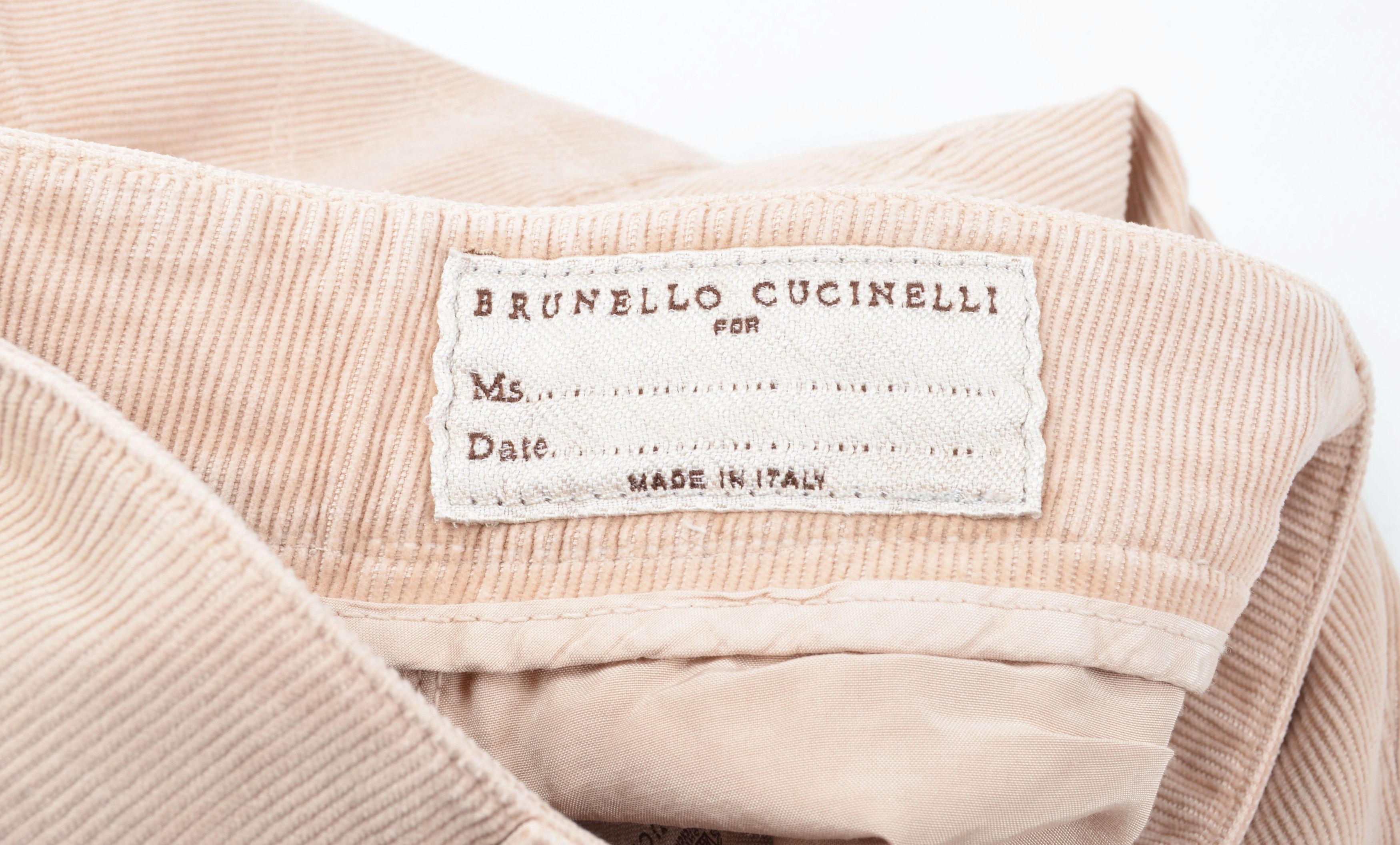 Brunello Cucinelli Brunello Cucinelli Corduroy Blush Beige Pants Size 32" / US 10 / IT 46 - 7 Thumbnail