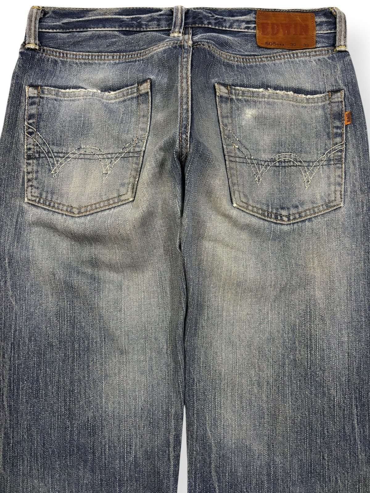 Edwin Vintage Edwin 505axx Selvedge Straight Leg Distressed Jeans Size US 32 / EU 48 - 12 Thumbnail