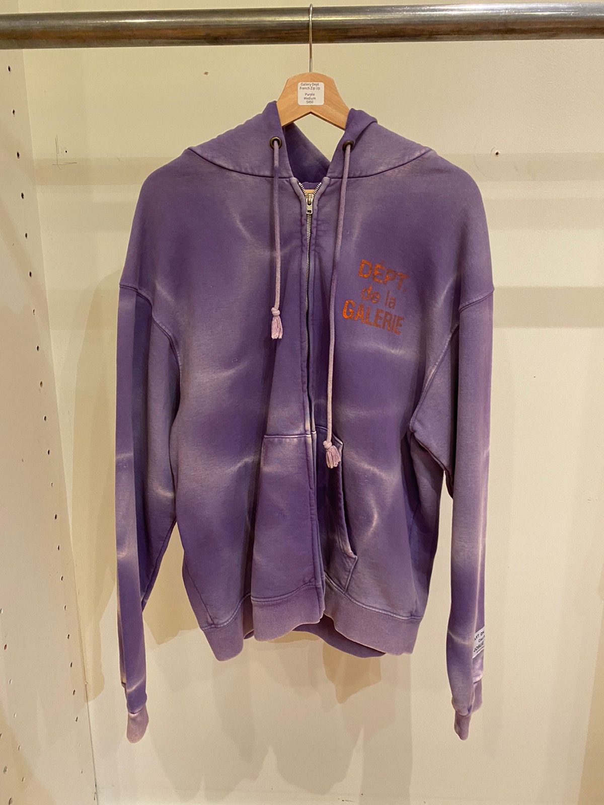 Pre-owned Gallery Dept. . French Logo Zip Up In Purple