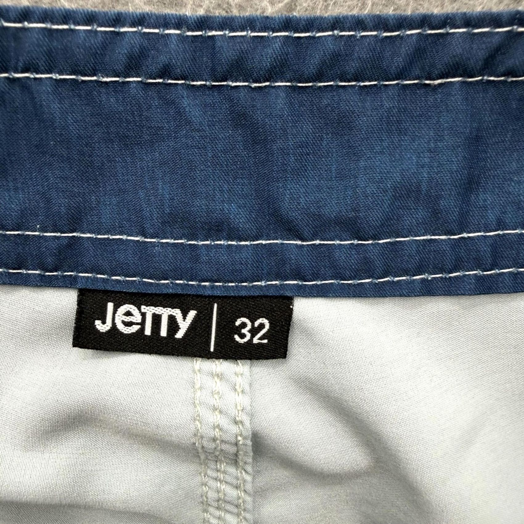 Vintage Jetty Mens 32 Blue Stripe Board Shorts Quick Dry Stretch Beach Surf Trunks Swimsuit Bottoms Size US 32 / EU 48 - 3 Thumbnail