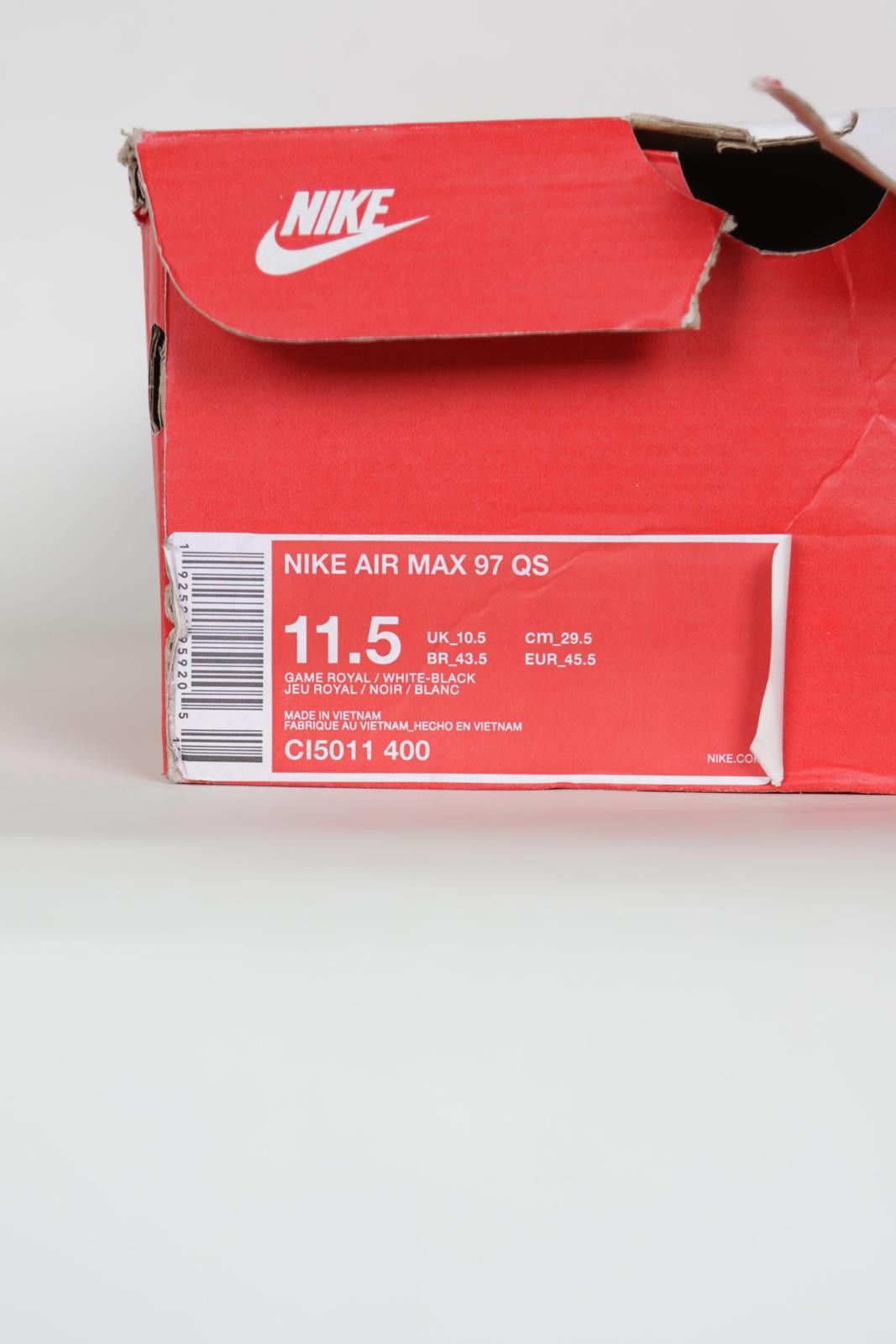 Nike 2019' Nike Air Max 97 Game Royal Low-Top Sneakers Size US 11.5 / EU 44-45 - 10 Thumbnail