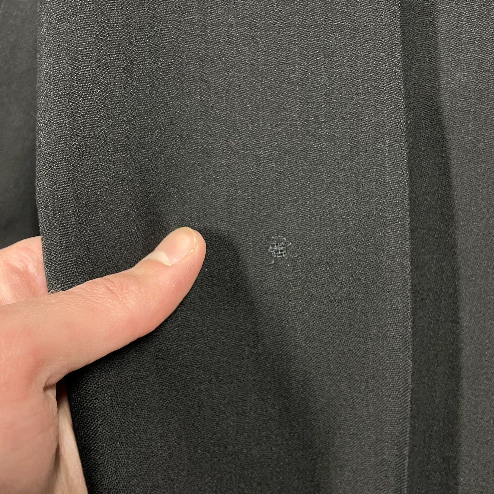 Vintage Bespoke 1920s Black Wool Tuxedo Trousers Sz 31x31 Vtg Peg/Tapered Button Fly Edwardian Look Art Deco Straight Leg Men’s Size US 31 - 4 Thumbnail