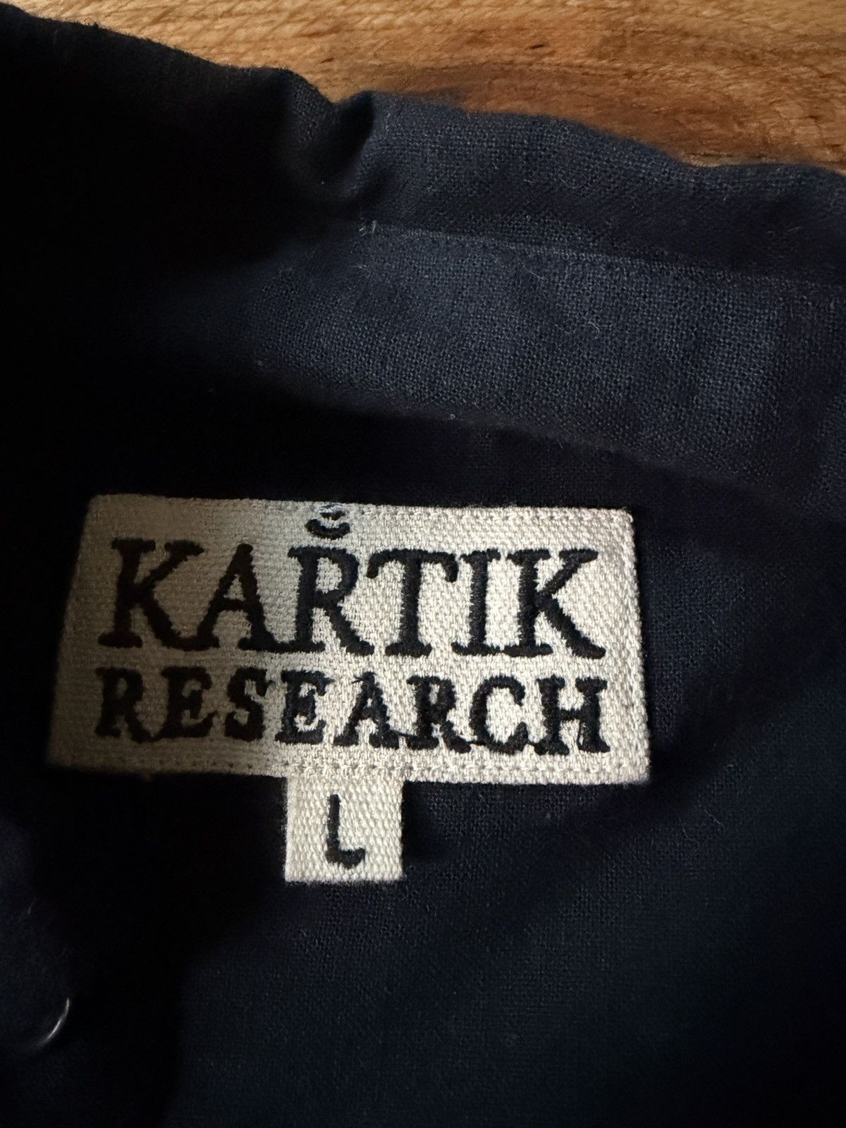 Kartik Research Box Mirror Shirt in Black Size US L / EU 52-54 / 3 - 2 Thumbnail