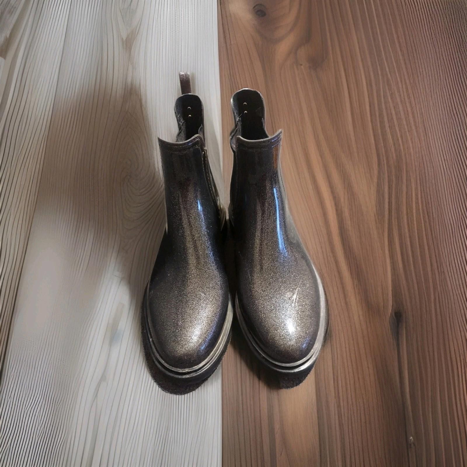 Michael Kors MICHAEL Michael Kors Womens Tipton Rain Booties, SILVER Size US 9 / IT 39 - 1 Thumbnail